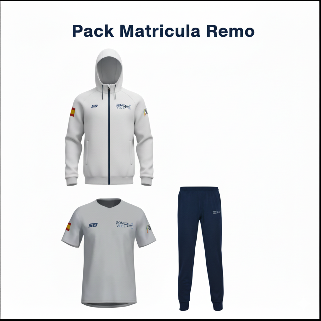 Pack Matrícula Remo Infantil — 3 prendas